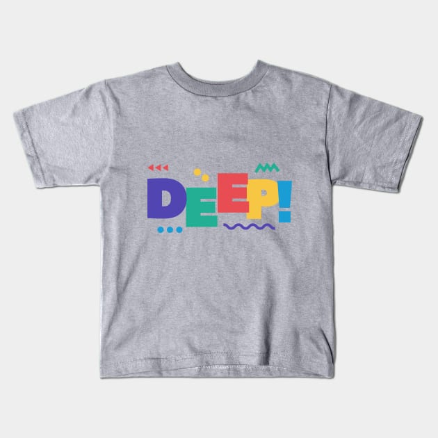 Deep Design Kids T-Shirt by Aziz